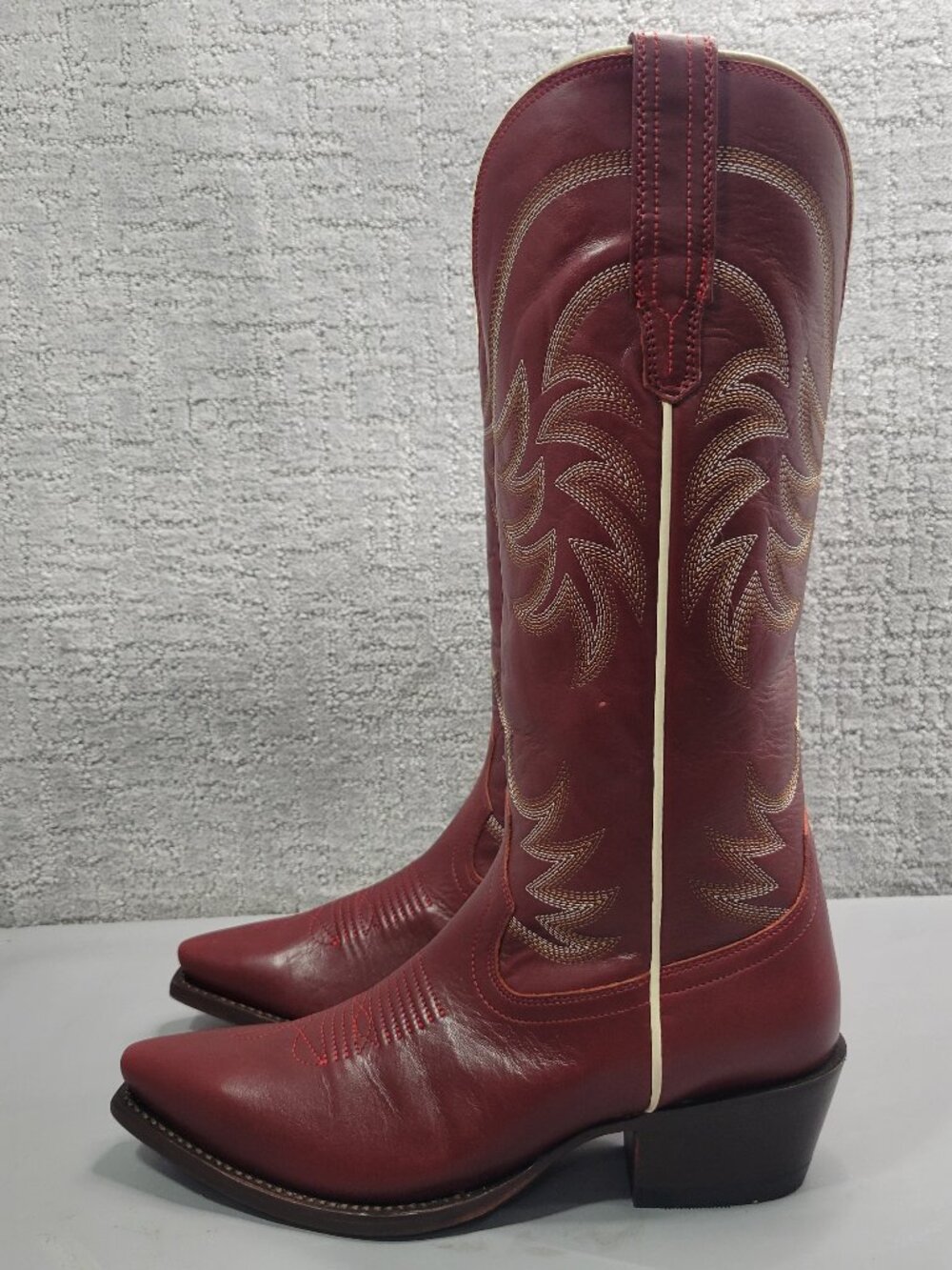 Tecovas The Annie Women's Size US 9B Scarlet Cowhide Cowgirl Boots. - Picture 13 of 13
